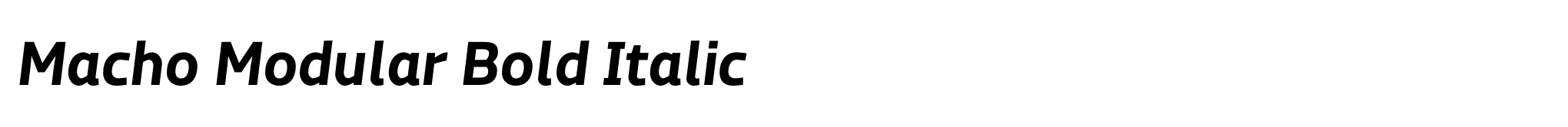 Macho Modular Bold Italic image